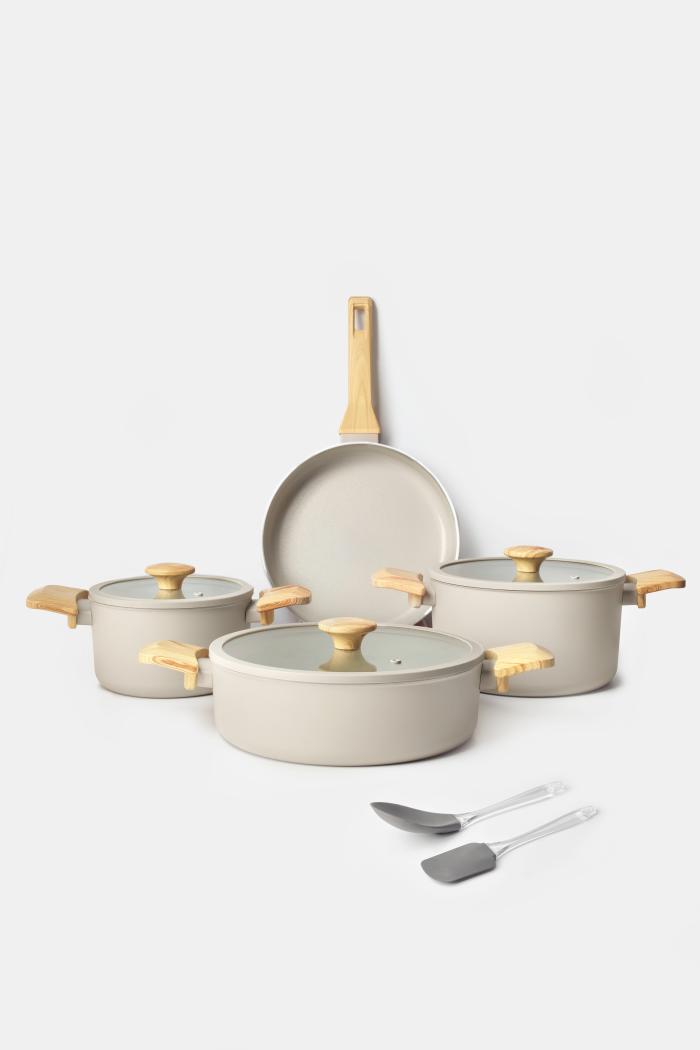 Celine 7 Parça Crystal Tencere ve Tava Seti